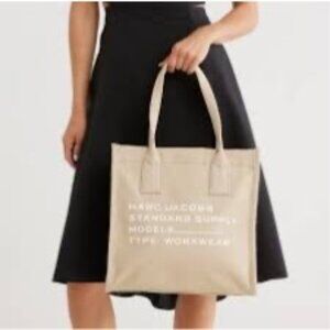 Marc Jacobs beige Canvas Standard Supply Tote Bag NEW